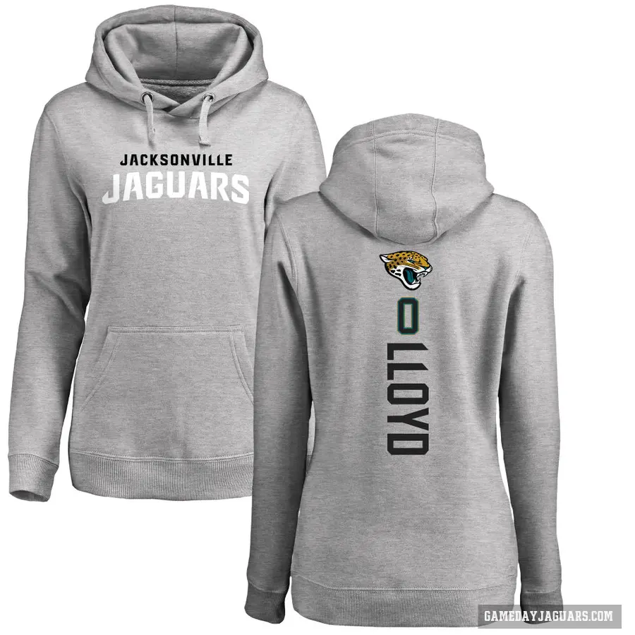 Women's ＃0 Devin Lloyd Jacksonville Jaguars Pro Line Ash Backer Pullover Hoodie